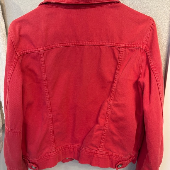 Free People Red Rumors Demin Jacket - Picture 2 of 11
